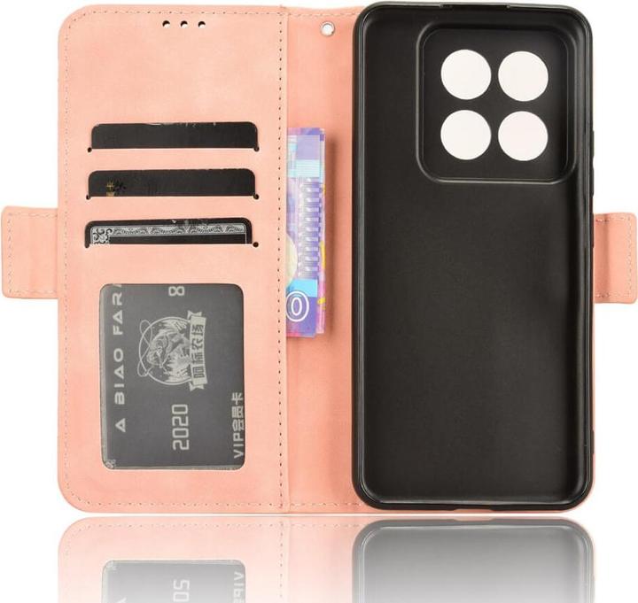 Produktbild Cover-Discount Xiaomi 14 Pro - Etui viele Kartenfächer rosa (Xiaomi 14 Pro)