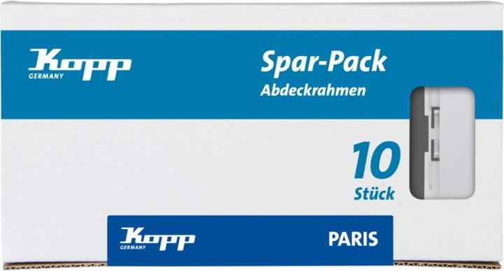 Actual product image Kopp 1-gang frame Paris White 402002013