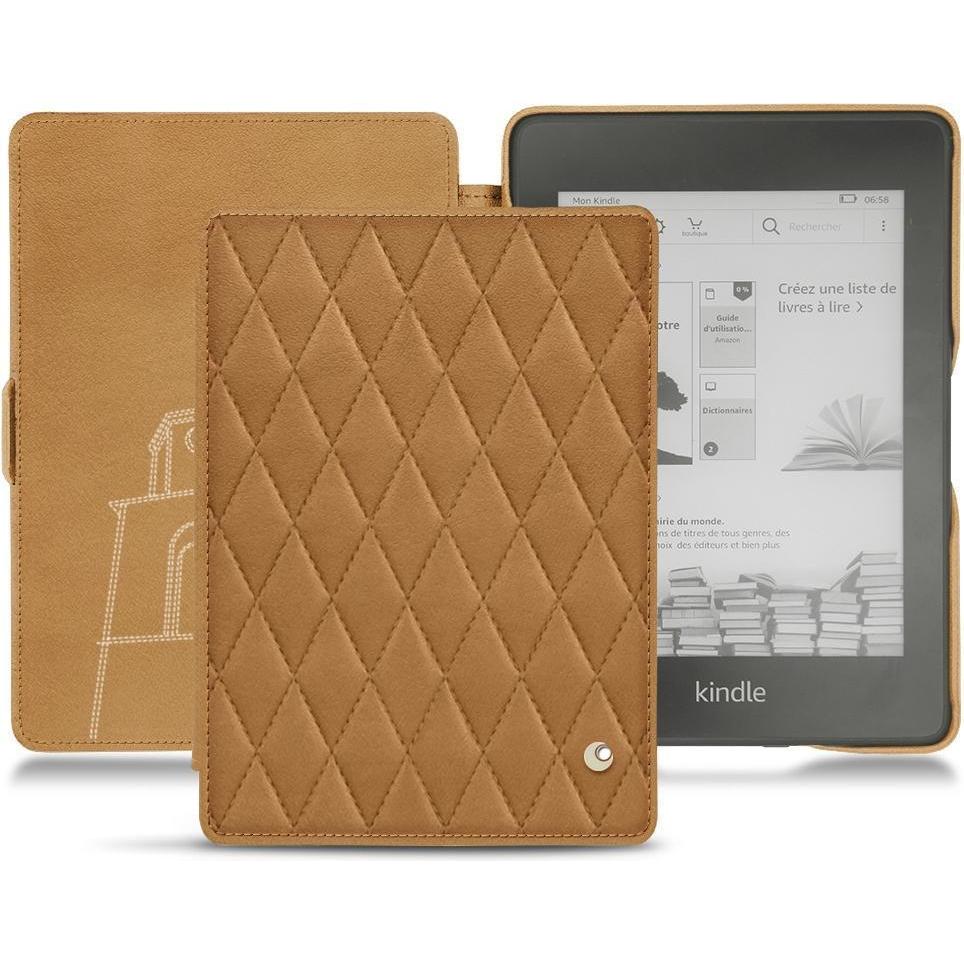 Noreve Lederschutzhülle horizontal (Kindle Paperwhite 2018), Tablet Hülle, Braun