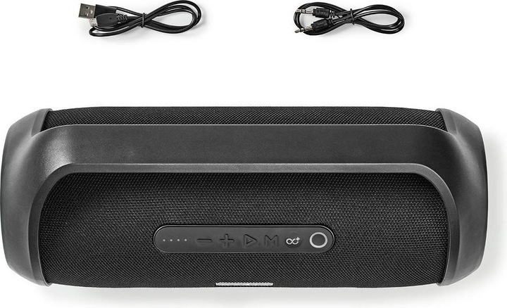 Actual product image Nedis Party Boombox 90W (90W/ 6h Battery/ Bluetooth/ TWS/ Carrying Handle) (6 h, Rechargeable battery operated)