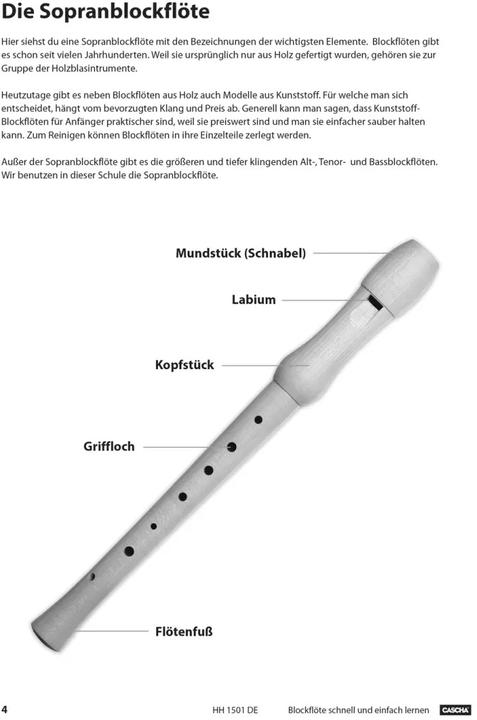 Produktbild Blockflöte - Schnell und einfach lernen (Deutsch, Helmut Hage, Cascha, 2016)