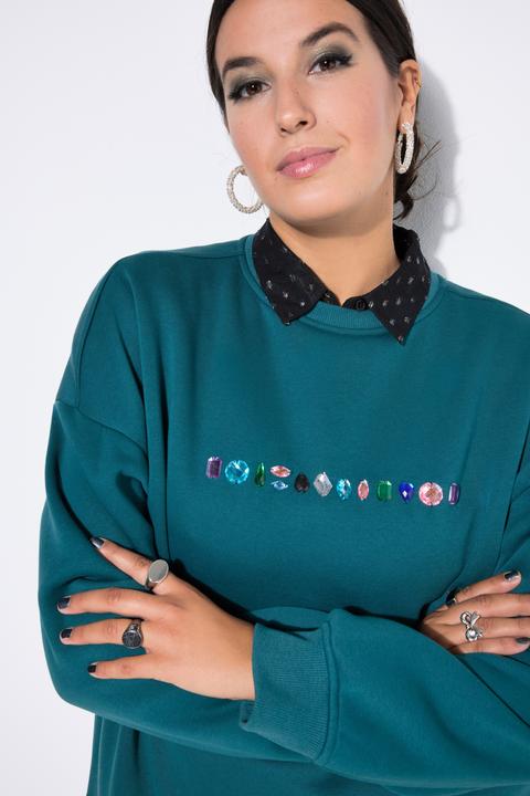 Actual product image Studio Untold Sweatshirt, oversized, Ziersteinchen (54)