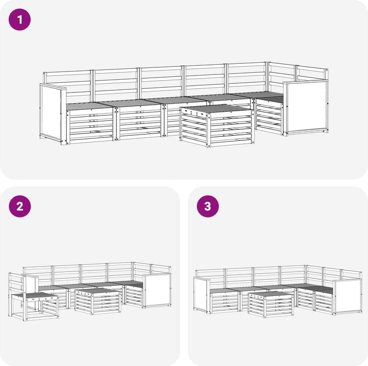 Produktbild vidaXL Sofagarnituren