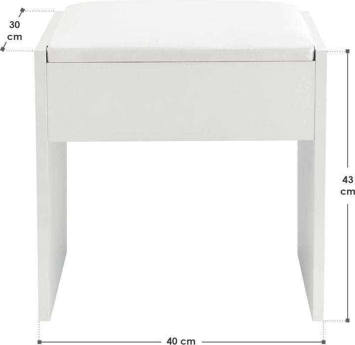 Produktbild Juskys Schminkhocker Melly