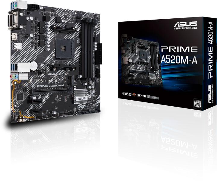 Produktbild ASUS PRIME A520M-A II/CSM (AM4, AMD A520, mATX)