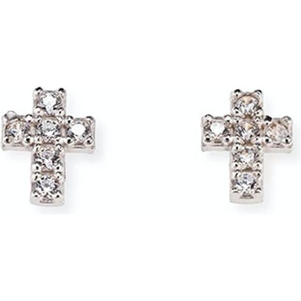 Amen, Orecchini, Orecchini a forma di croce del rosario, (Argento 925)