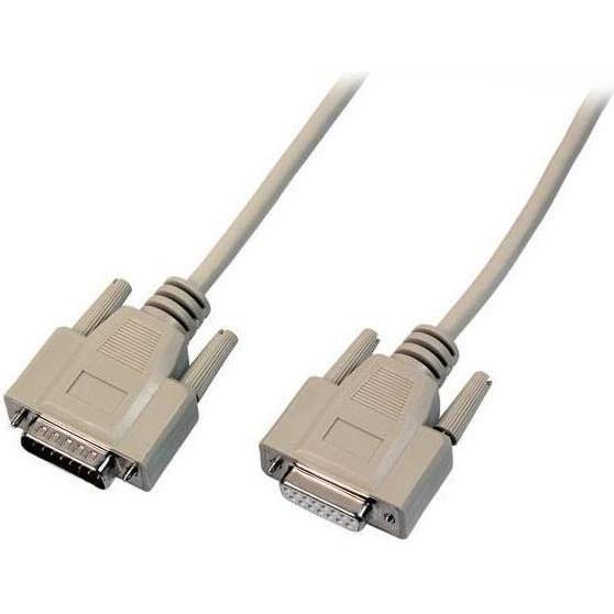 Varia Joystick-Verlängerung, vergossen, 1,8m, mit Rändelschrauben, Adattatore di rete, Beige