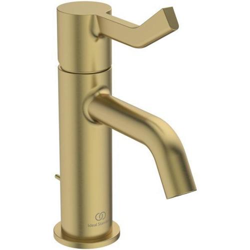 Ideal Standard, Rubinetteria per bagno, IDS Waschtischarmatur JOY Ausl 110 mit Ablaufgarnitur brushed gold