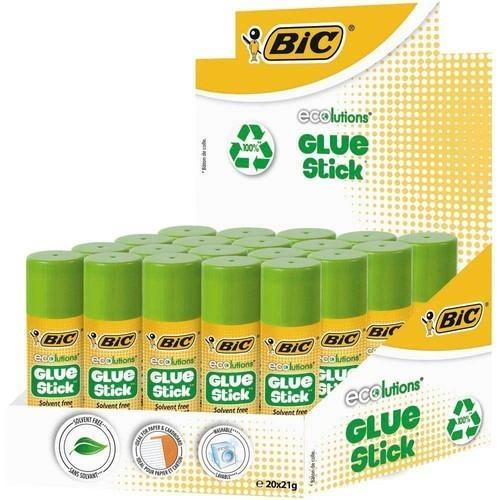 Produktbild Bic Bleistiftkleber Glustic 21 g, im Paket zu 20 Stück 8923452