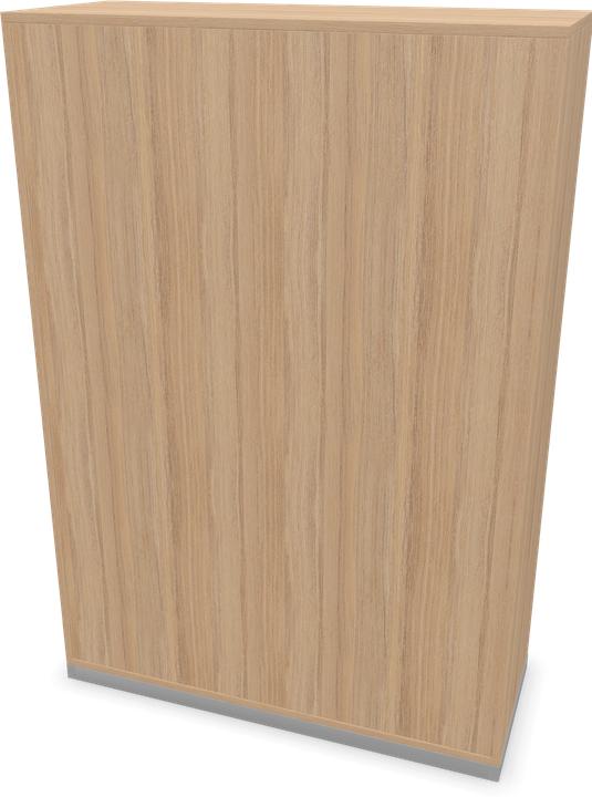 Bianco, Decorazione in quercia ambrata con struttura, Grigio argento