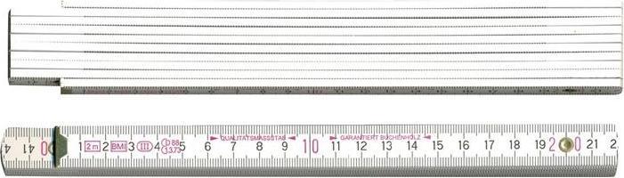 Produktbild BMI Gliedermassstab Länge 2 m Breite 16 mm mm/cm EG III Buche weiss (2 m)