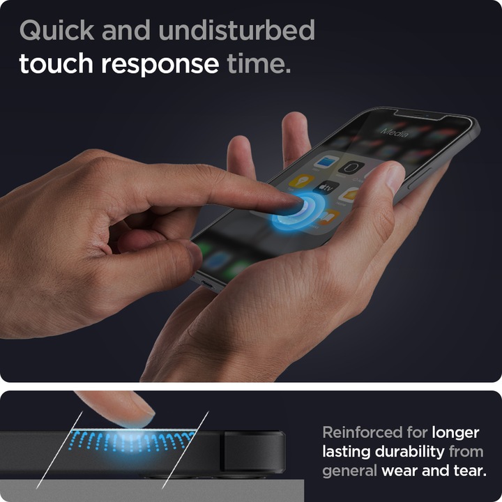 Actual product image Spigen tR EZ Fit (2 Piece, Apple iPhone 12)