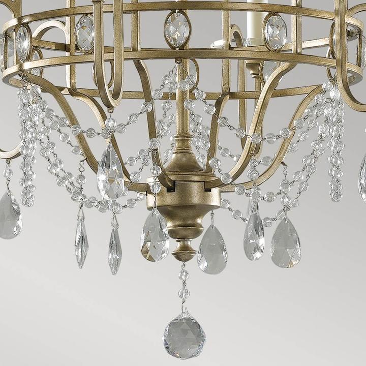 Produktbild Elstead Lighting Gianna Kronleuchter E14 6-fach Vergoldetes Silber (66.70 cm)