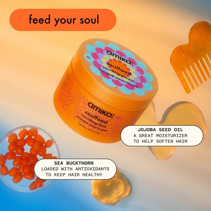 Image du produit Amika Soulfood Nourishing Hair Mask - Hydrating Hair Care for Dry, Damaged Hair