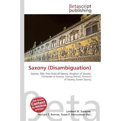 Saxony (Disambiguation), Fachbücher