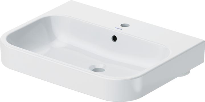 Produktbild Duravit Möbelwaschtisch HAPPY D.2 m ÜL HLB 650x505mm geschli 1 HL weiss (505 mm, 650 mm)