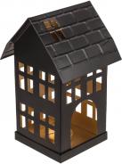 Produktbild Ootb Schwarzes Metall-Deko-Haus für Teelichter