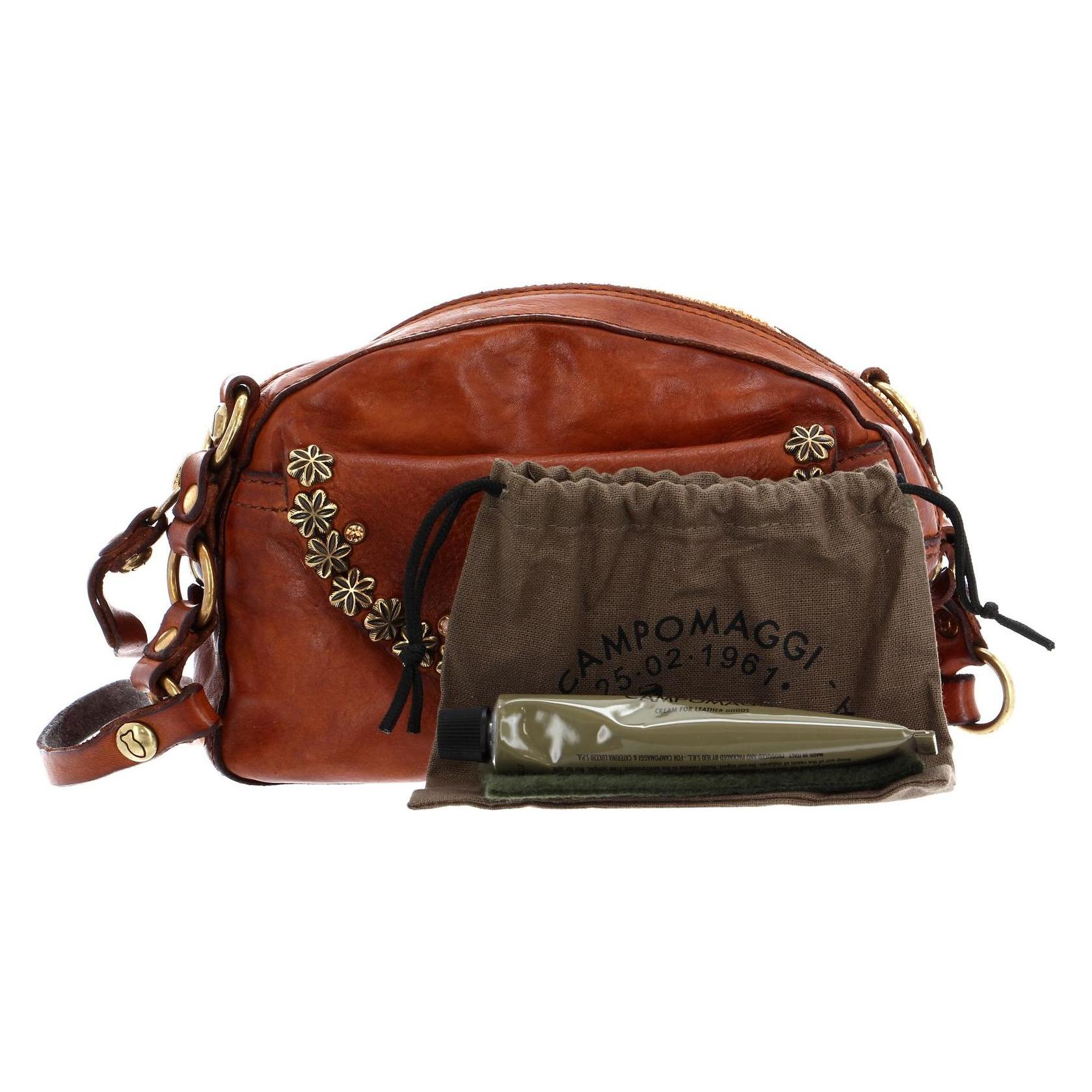 Campomaggi, Damen, Handtasche, Half Moon Crossbody Bag, Braun