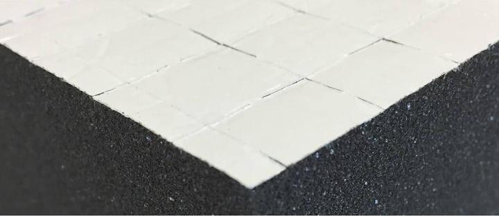 Actual product image Feldherr ACBU090S - 1000 mm x 500 mm x 90 mm grid foam cube foam self-adhesive - Rasterwe (Plastic)