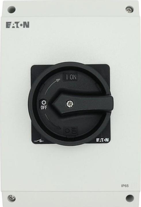 Actual product image Eaton Isolator 100A 3 Pole with black handle