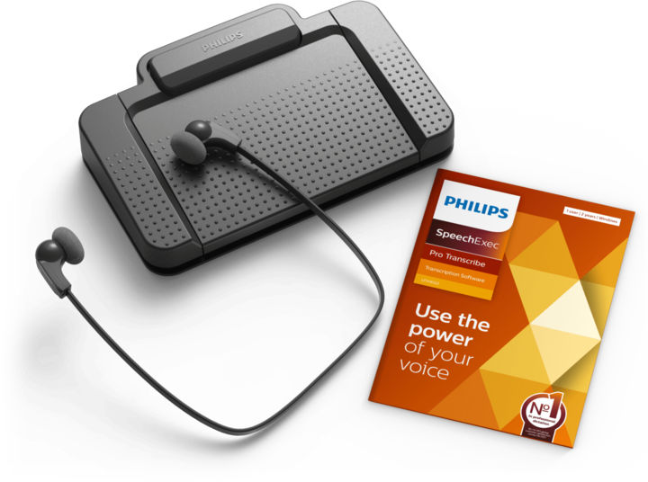 Actual product image Philips Transcription Set 7277 Professional dictation machine