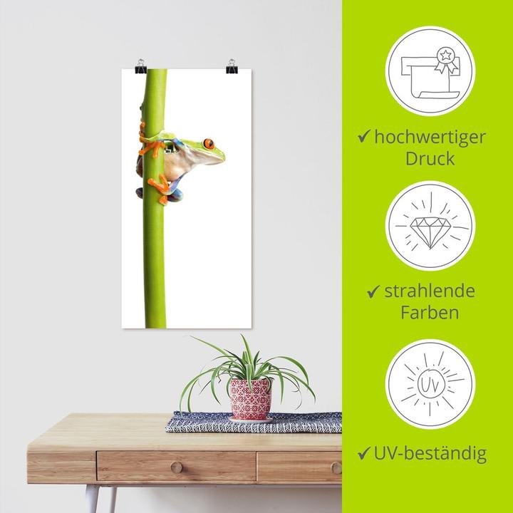 Produktbild Artland Frosch umfasst einen Pflanzenstengel T5WZ (30 x 60 cm)