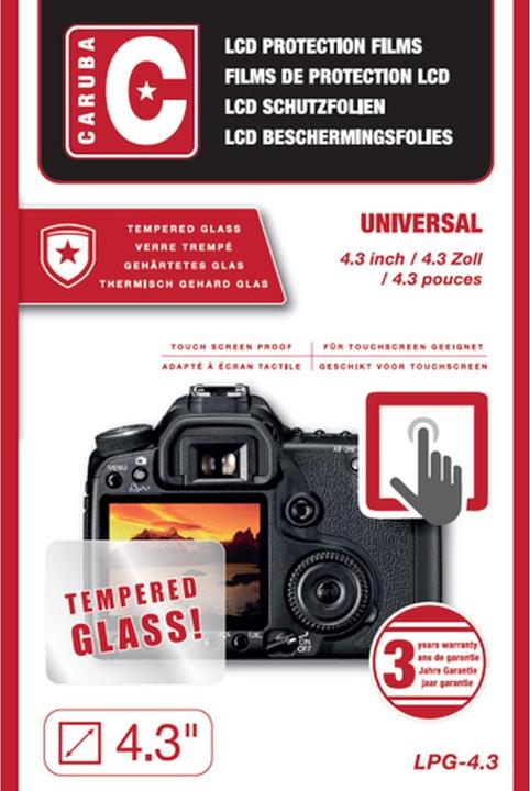 Image du produit Caruba Film de protection optique LCD en verre 4,3" (2 pièces)