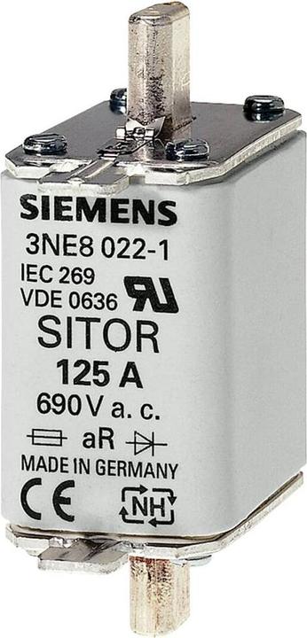 Produktbild Siemens SITOR Sicherung 3NE1 690V 125A Grösse 00 (125 A)