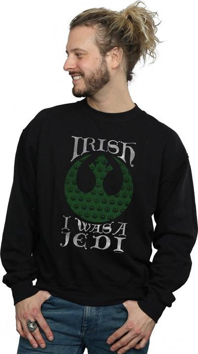 Actual product image Star Wars Mens Irish I Was A Jedi Sweatshirt (XXL)