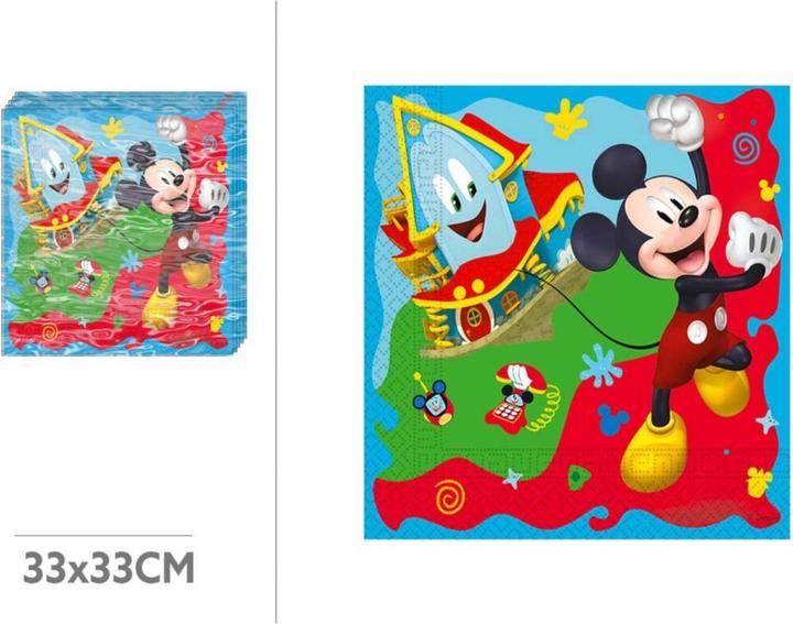 Actual product image Procos Mickey Mouse (20 pcs., 33 x 33 cm)