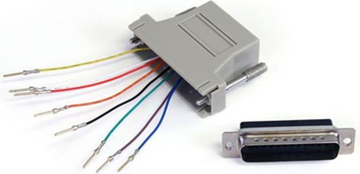 Actual product image StarTech com DB25 to RJ45 Modular Adapter - M/F, DB-25, RJ-45, Grey