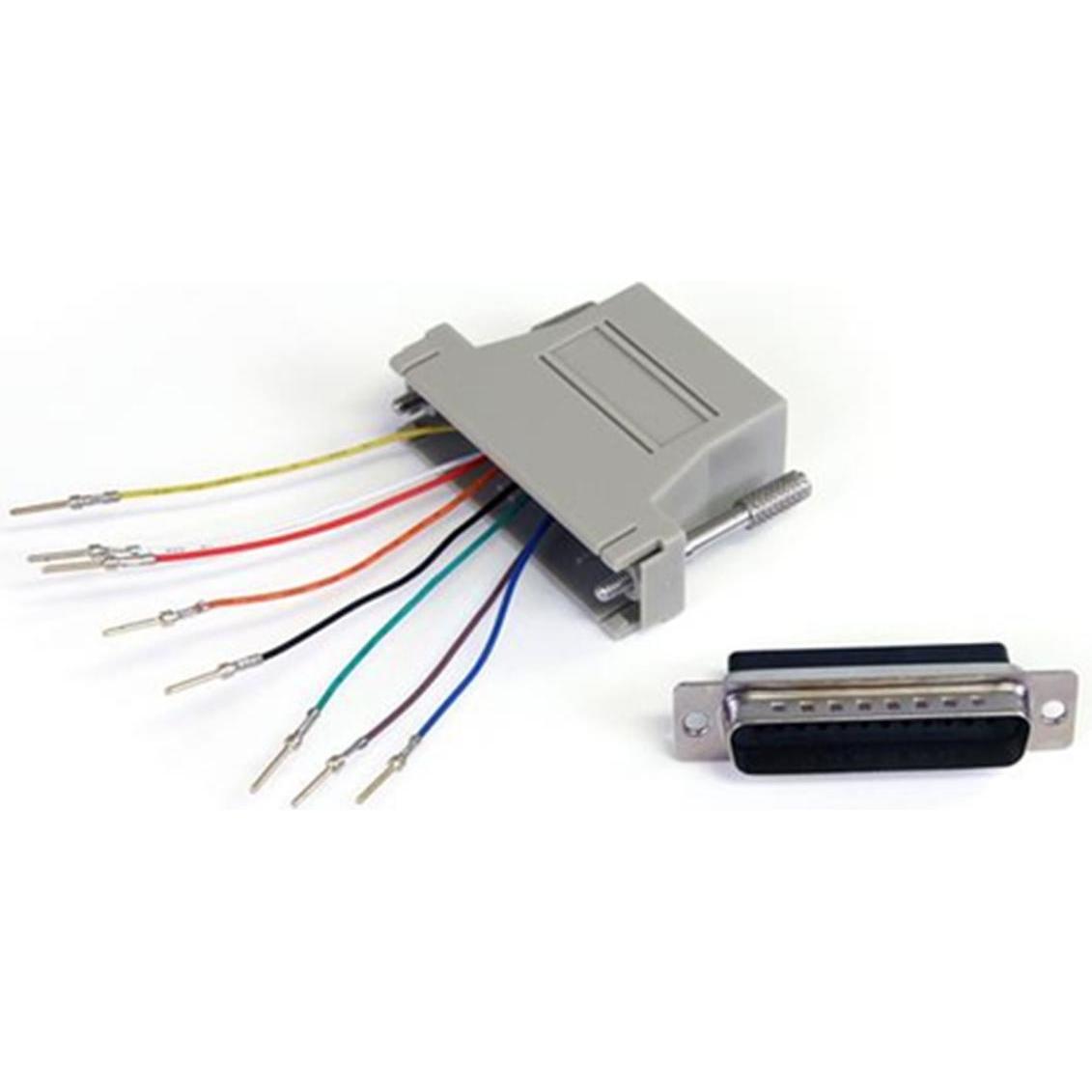 StarTech com GC258MF, DB-25, RJ-45, Grigio (UTP, CAT5e), Cavo di rete