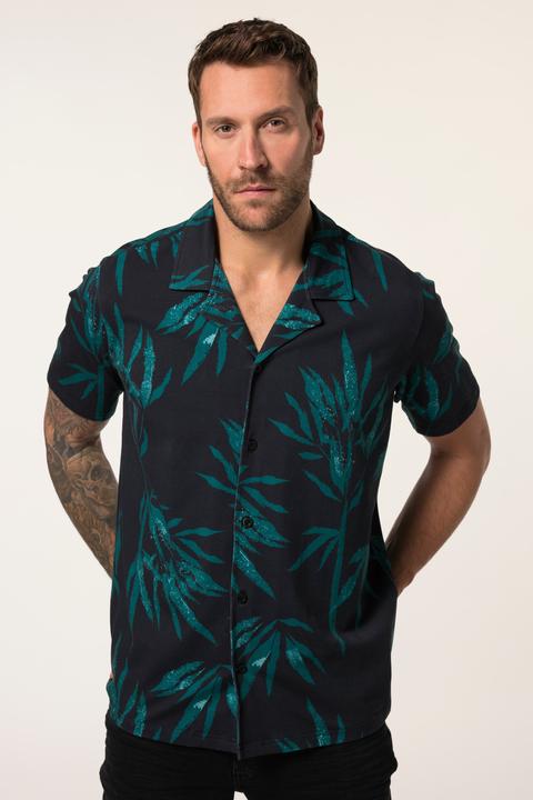 Image du produit JP1880 JP 1880 Jerseyhemd FLEXNAMIC®, Halbarm, Alloverprint, Cuba-Kragen, Cuba-Fit (4XL)