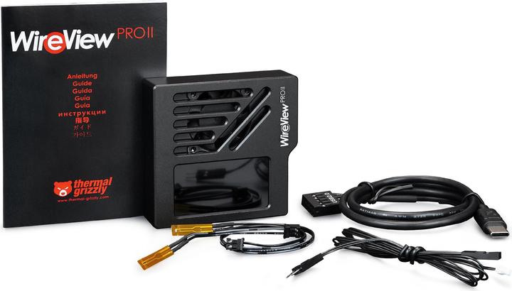 Actual product image Thermal Grizzly WireView Pro II (schwarz, Reversed, 12V-2x6-Pin, USB-C) (12V-2x6)