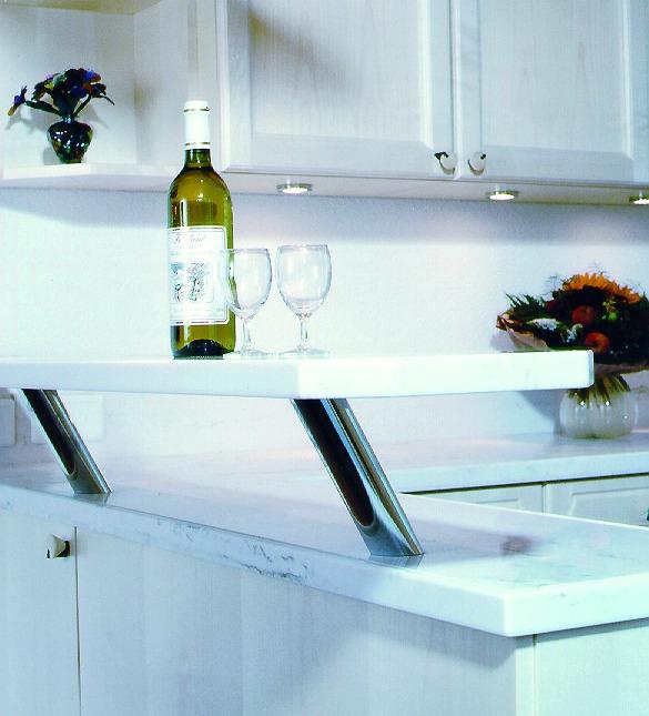 Immagine prodotto Meyer Staffe per lastre di legno e pietra, rotonde, ø 50 mm, diritte o inclinate 30/60°.