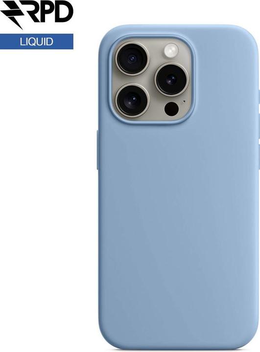 Produktbild RPD iPhone 15 Pro Max - Silicone Case winter blue, Liquid (Magsafe-Version) (Apple iPhone 15 Pro Max)