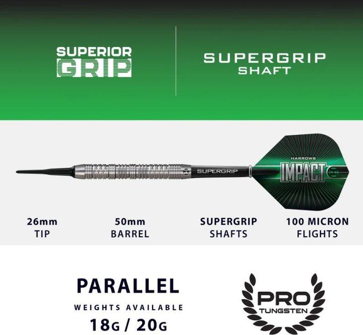 Image du produit Harrows Impact Softtip 18g (18 g)