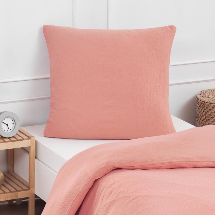 Actual product image Traumschlaf Muslin Uni (Duvet cover, 155x220 cm + 80x80 cm)