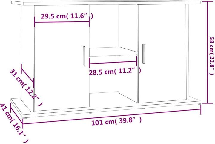 Produktbild vidaXL Aquariumständer