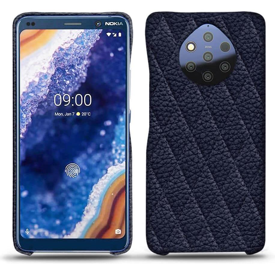 Noreve Lederschutzhülle (Nokia 9 PureView), Smartphone Hülle, Violett