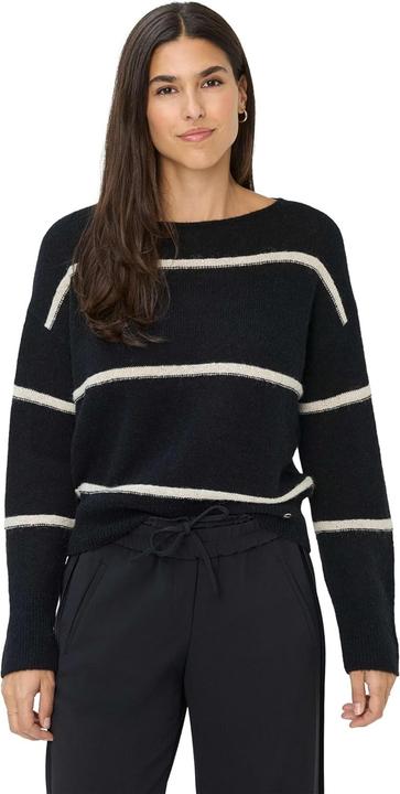 Actual product image BRAX Lightweight Alpaca Paillettes Stripe Pullover (40)