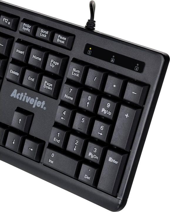 Actual product image Activejet USB keyboard K-3803S (Eng. Int., Cable)