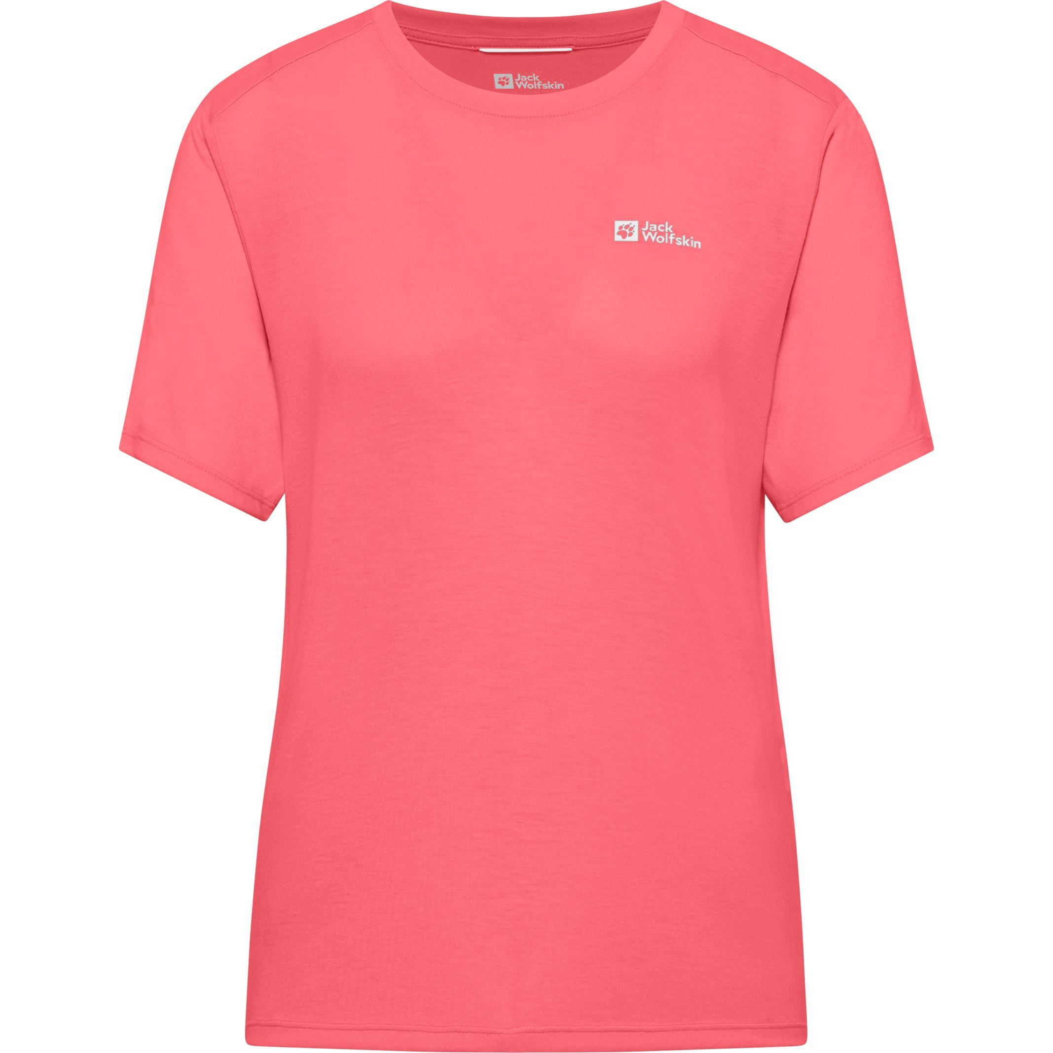 Jack Wolfskin, Damen, Sportshirt, Vonnan Ss T W (XXL), Orange, XXL