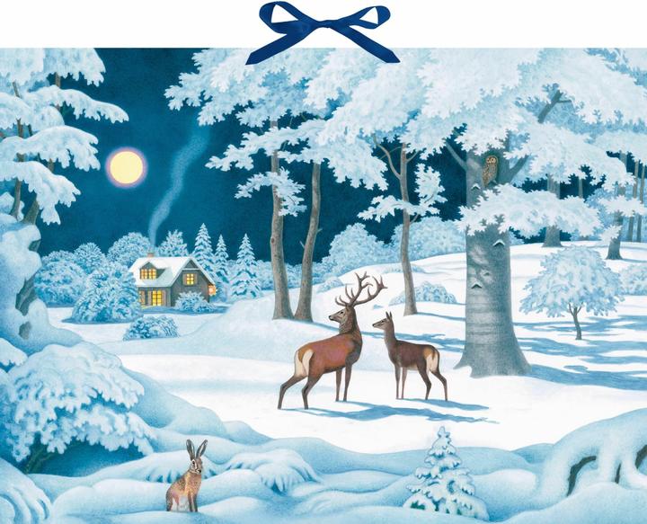 Immagine prodotto Wand-Adventskalender - Wintertiere bei