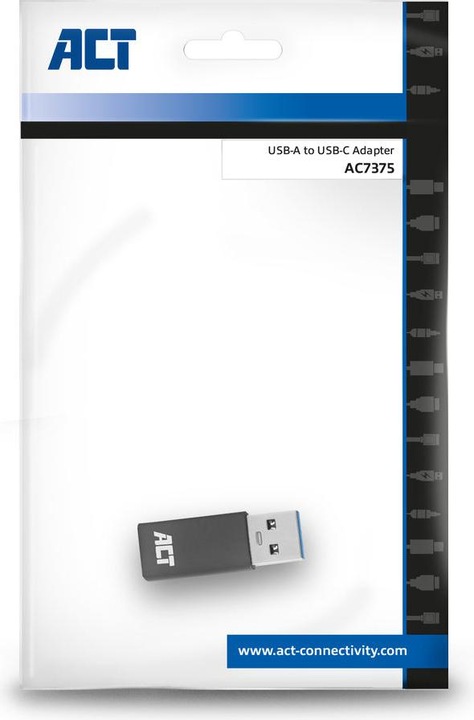 Produktbild USB A – USB C adapter (USB Typ-C, USB-A, 3.80 cm)