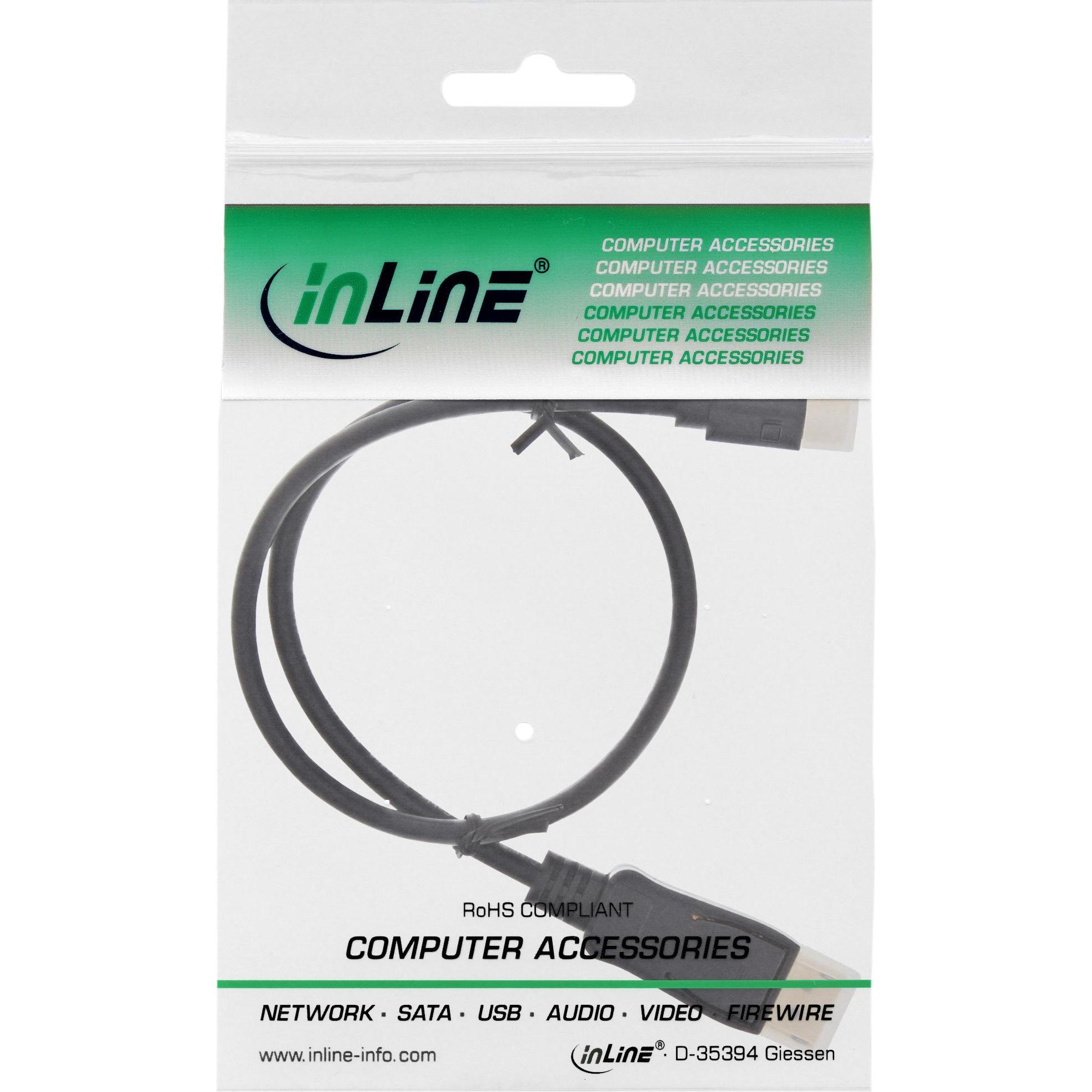 Thumbnail - InLine DisplayPort — Mini DisplayPort (0.30 m, DisplayPort), Video Kabel