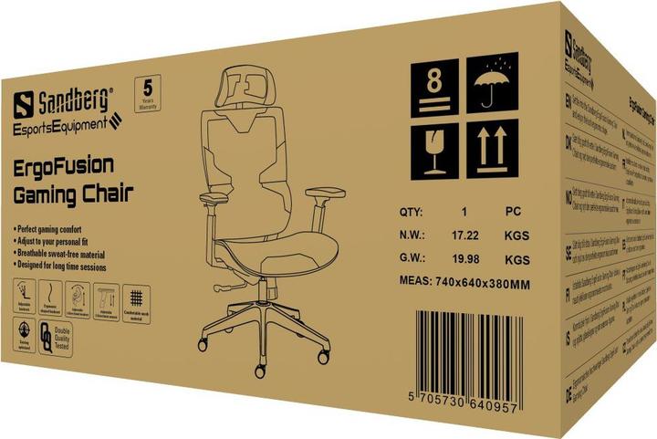 Actual product image Sandberg ErgoFusion Gaming Chair