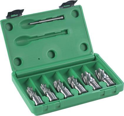 Produktbild Hikoki Zubehör 754496 Kernbohrersatz 2 x 14/18/22 x 30 mm + Zentrierstift 7-teilig (30 Millimeter)