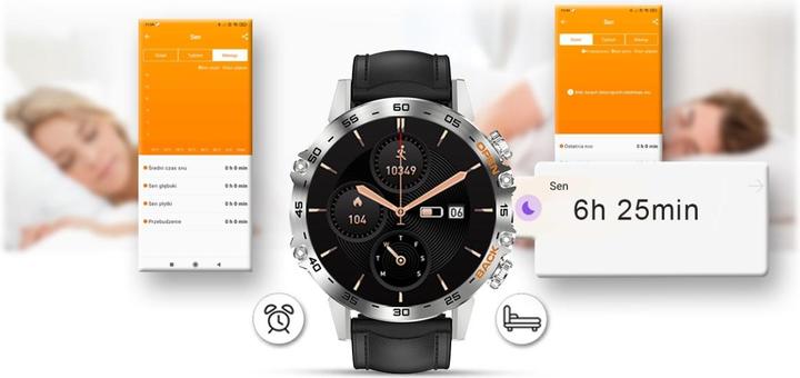 Produktbild Gravity SMARTWATCH MĘSKI GT9-6 - WYKONYWANIE POŁĄCZEŃ, CIŚNIENIOMIERZ (sg021f)