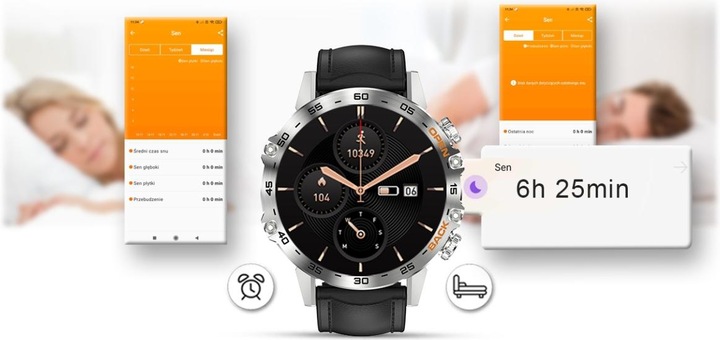 Actual product image Gravity SMARTWATCH MĘSKI GT9-6 - WYKONYWANIE POŁĄCZEŃ, CIŚNIENIOMIERZ (sg021f)